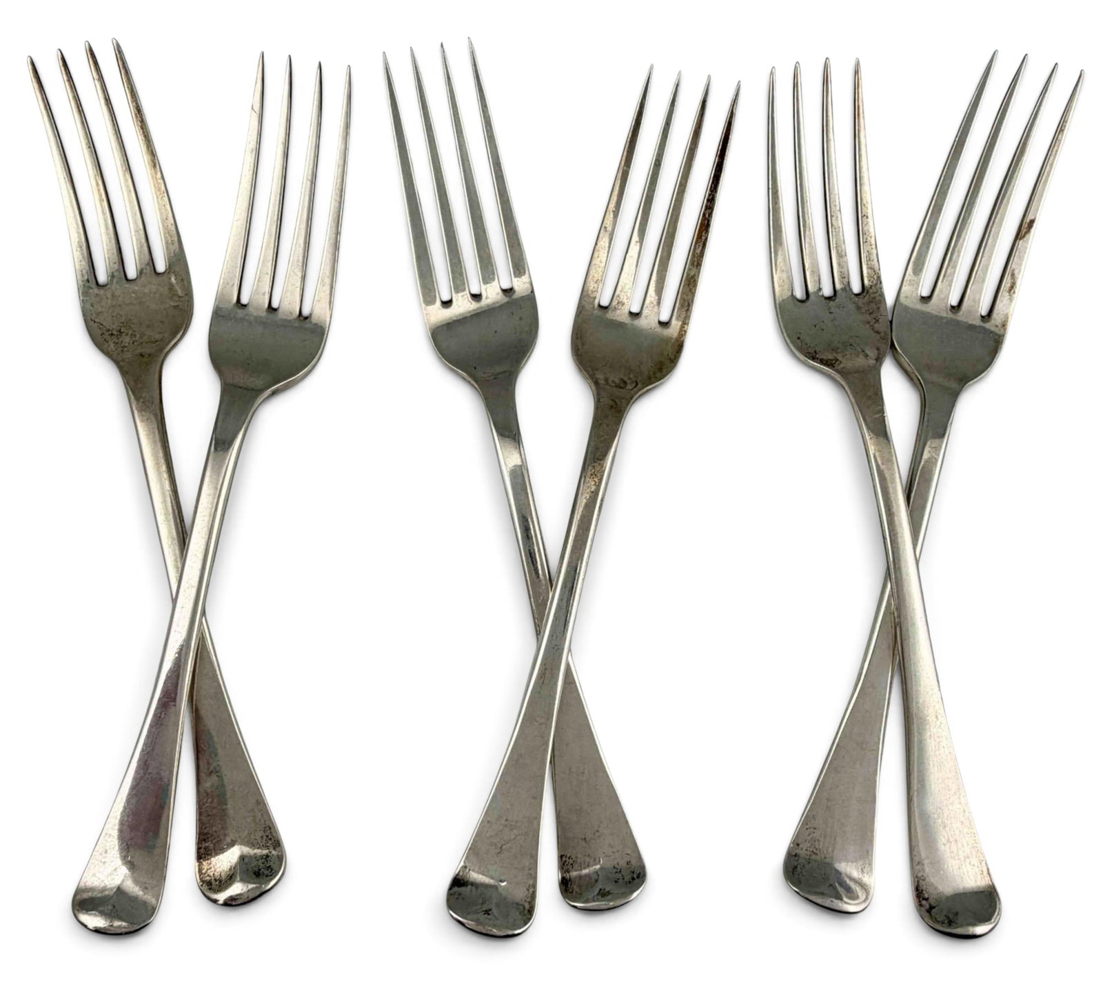 Six George III Sterling Silver Dinner Forks (1 of 4)