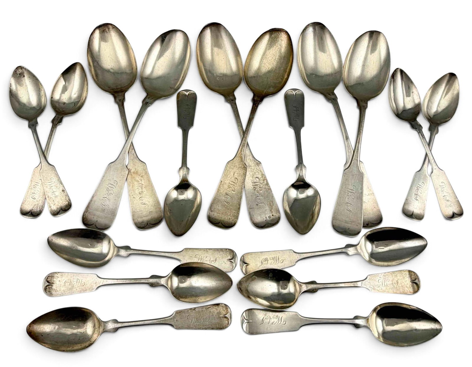 19th Century Sterling And Coin Silver Spoons (1 of 9)