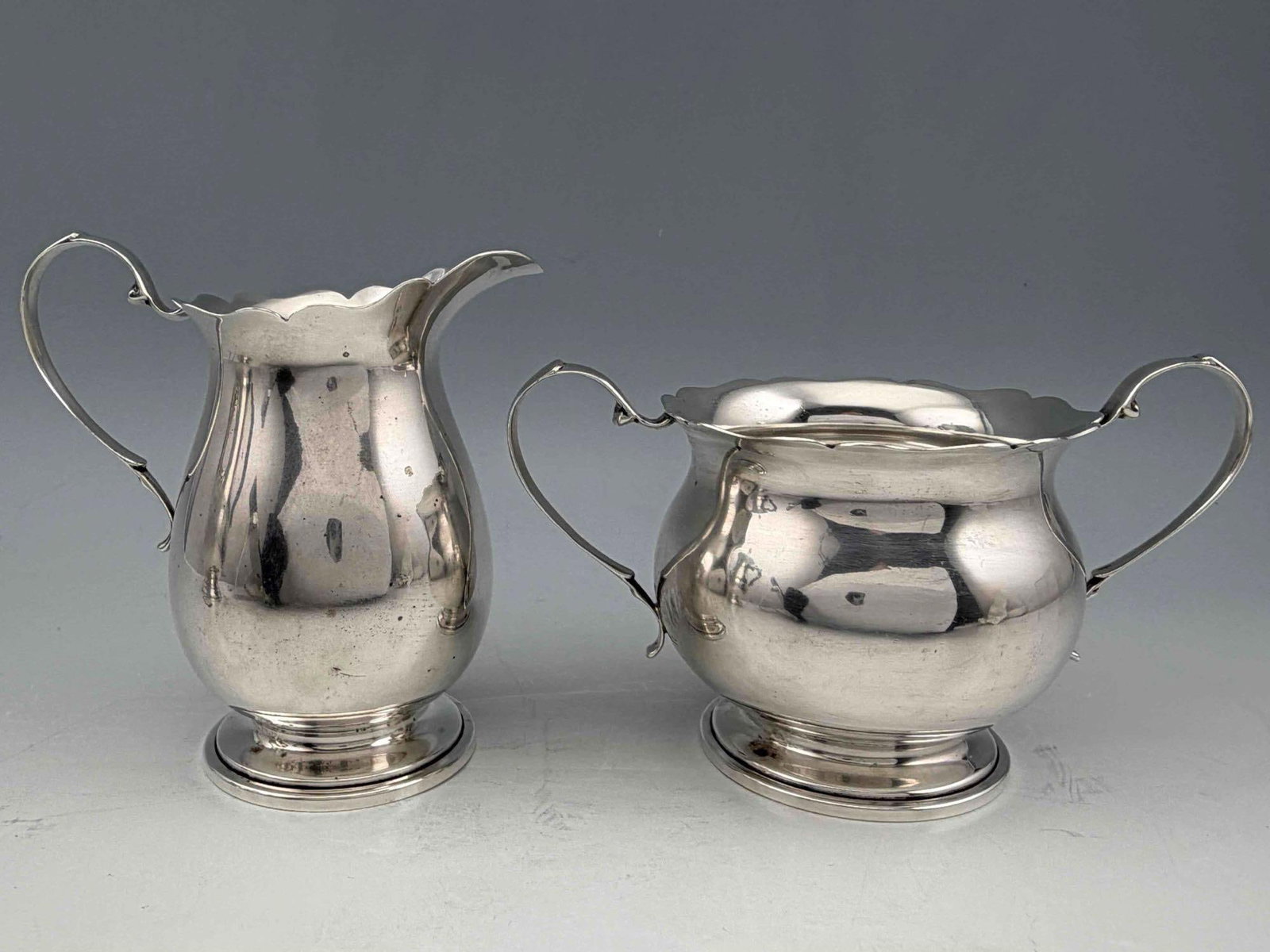 Three Piece Sterling Silver Tea Set - 4