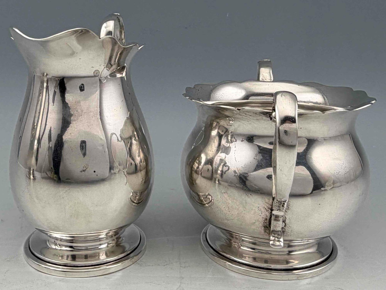 Three Piece Sterling Silver Tea Set - 5