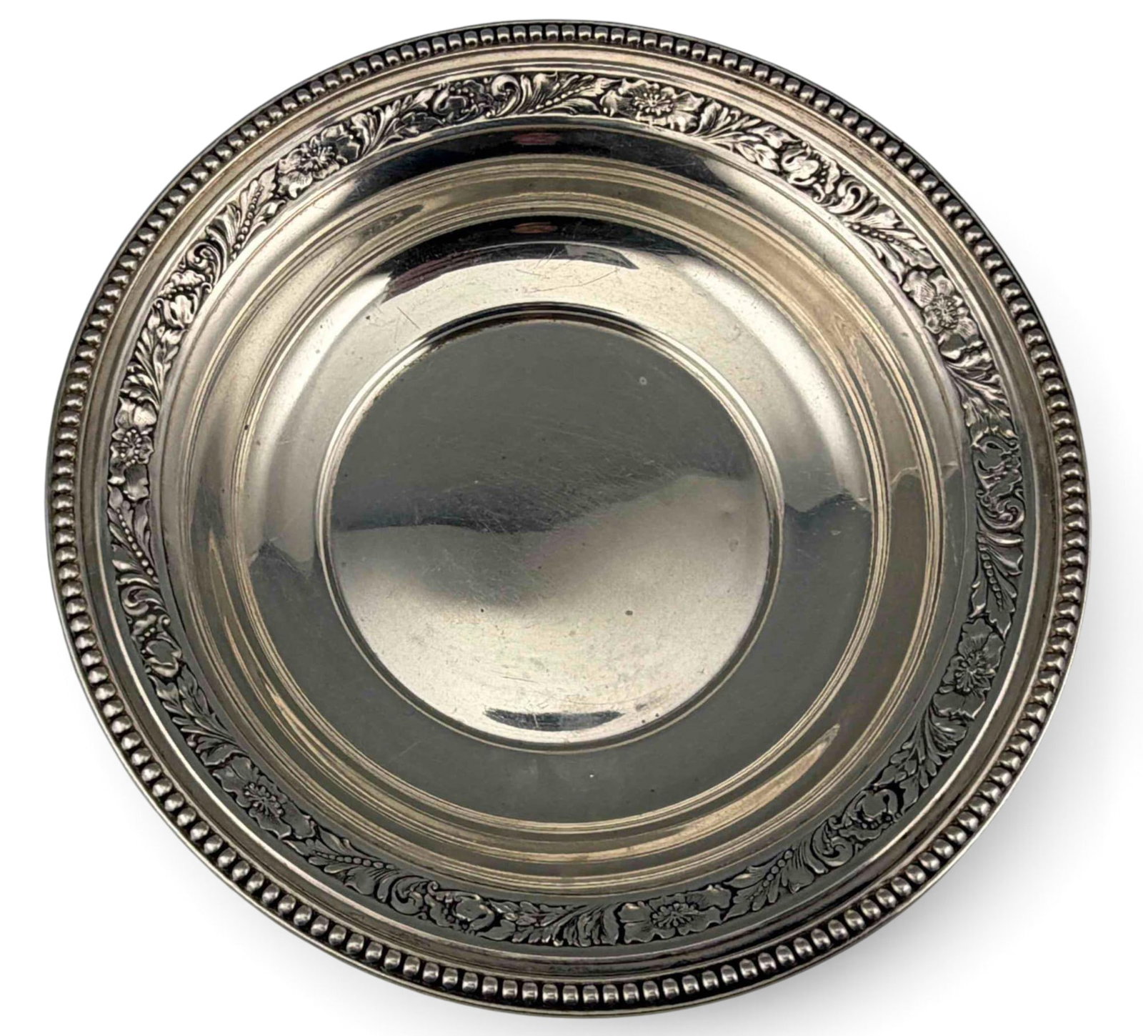 Watson Company Sterling Silver Bowl: Watson Company Sterling Silver Bowl, 147.7g. Marked "Sterling Silver A111." Approximately 6.5W x 1.37H in. ALL CREDIT CARDS WILL BE MANUALLY VERIFIED PRIOR TO SHIPMENT.