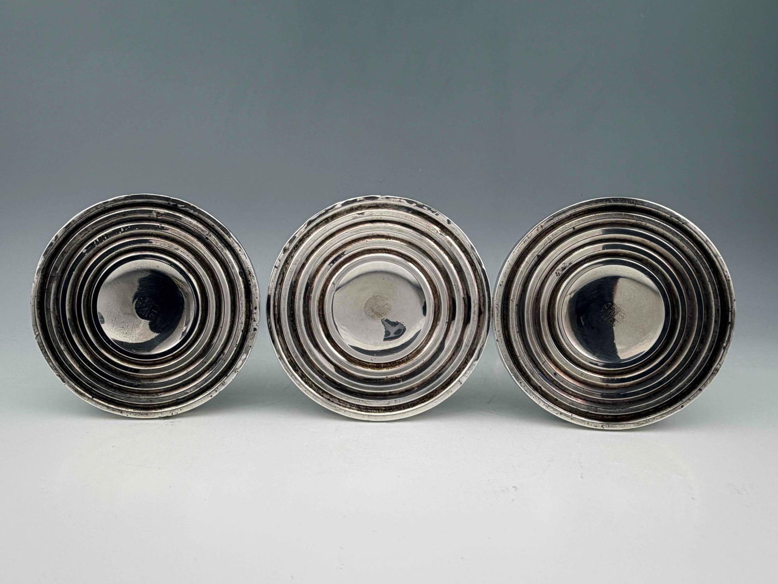 Three Sterling Silver Candlesticks - 7