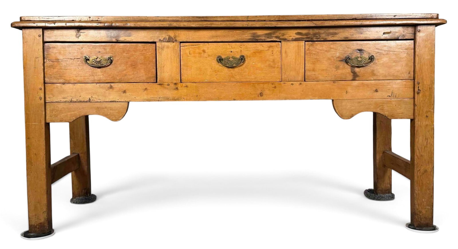 19th Century Pine Three-Drawer Serving Table (1 of 18)