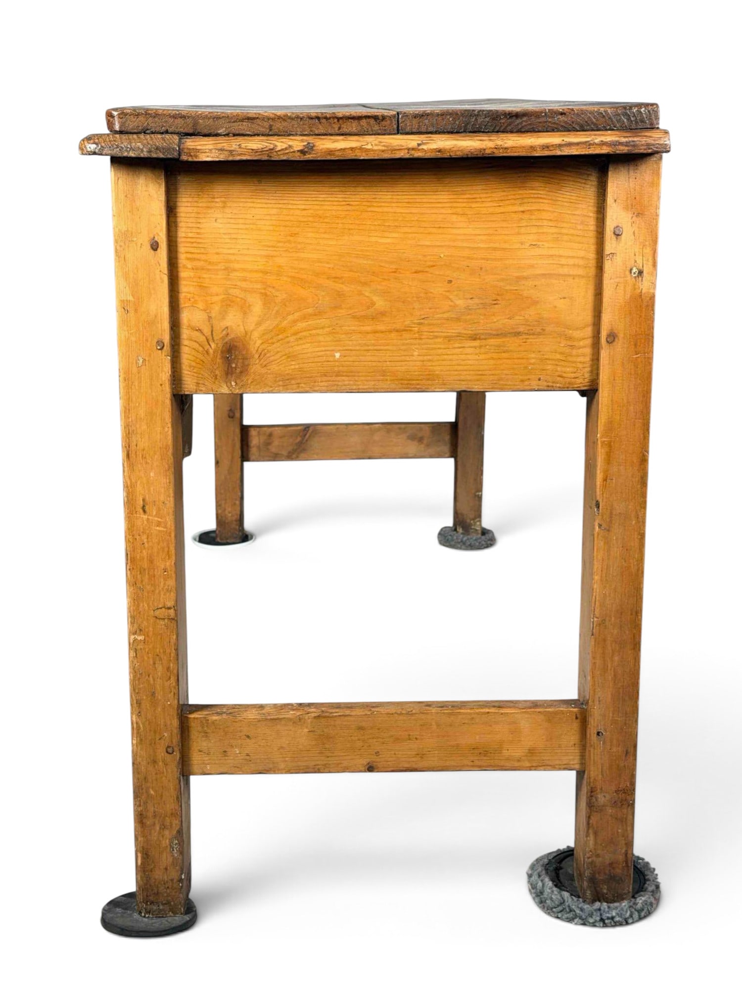 19th Century Pine Three-Drawer Serving Table - 7