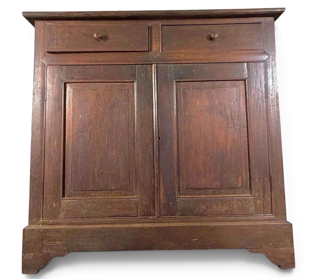 Provincial Paneled Wood Cupboard (1 of 14)