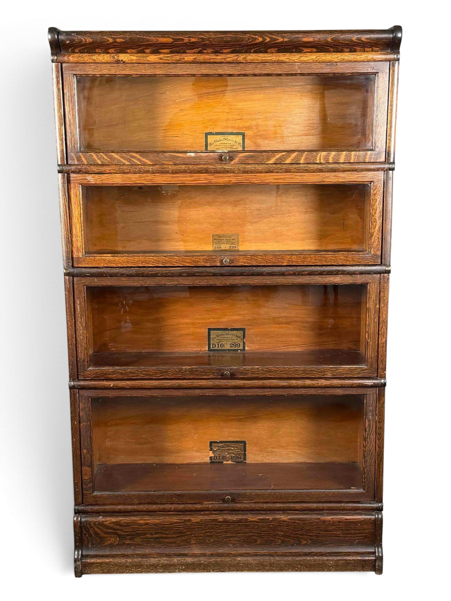 Globe-Wernicke Four Section Oak Barrister Bookcase (1 of 13)
