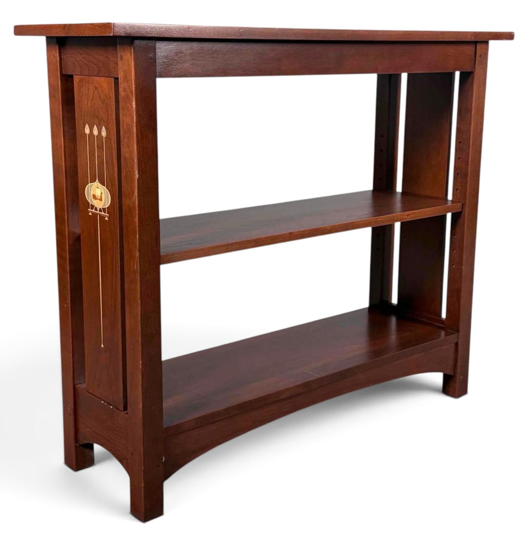 Stickley Harvey Ellis Arts & Crafts Style Inlaid Bookcase (1 of 17)