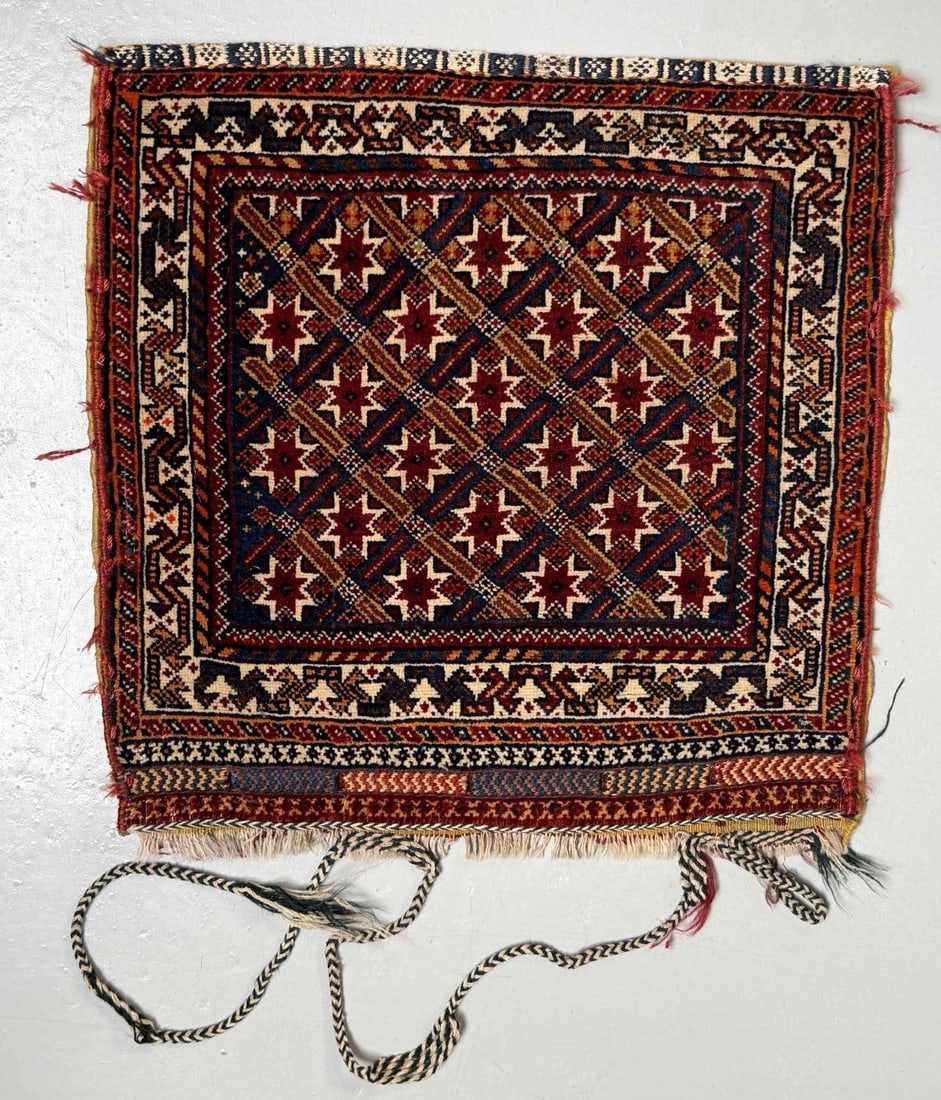 Persian Saddlebag: Persian Saddlebag. Approximately 47.5L x 23.0W in when rolled out.