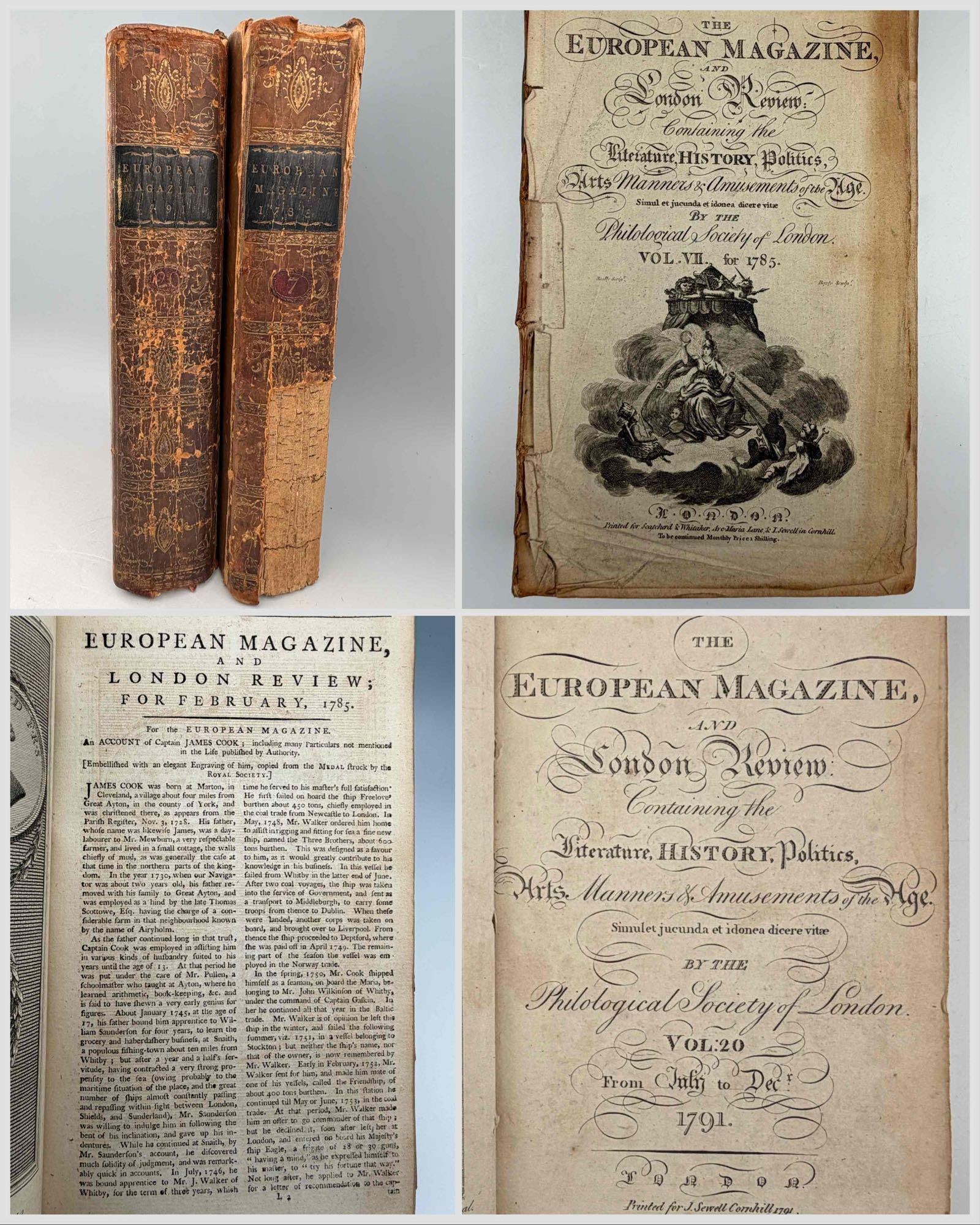 The European Magazine And London Review, Vol. 7 and Vol. 20, 1785 and 1791 (1 of 20)