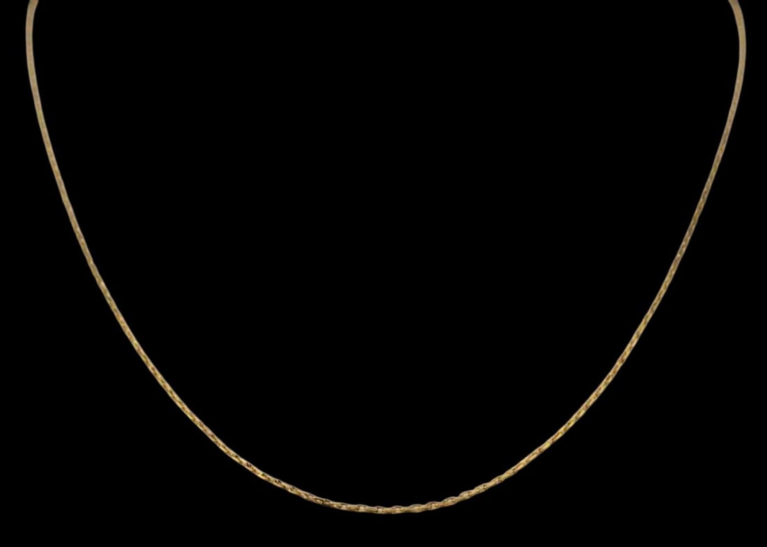 22k Gold Cable Link Chain