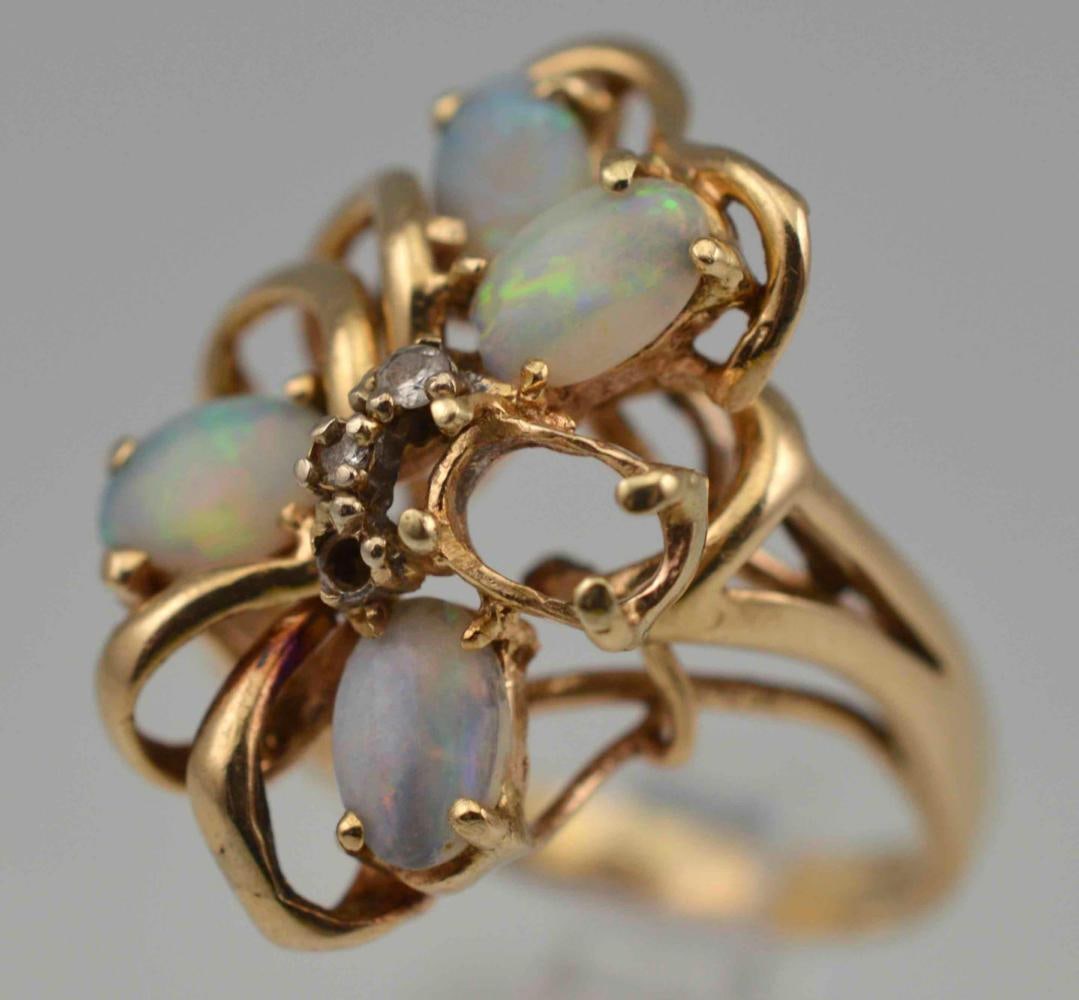 14k Opal Ring & Pendant - 2