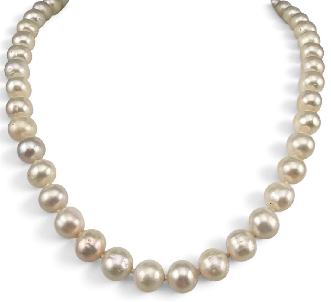 14k Hand Knotted Pearl Necklace (1 of 6)