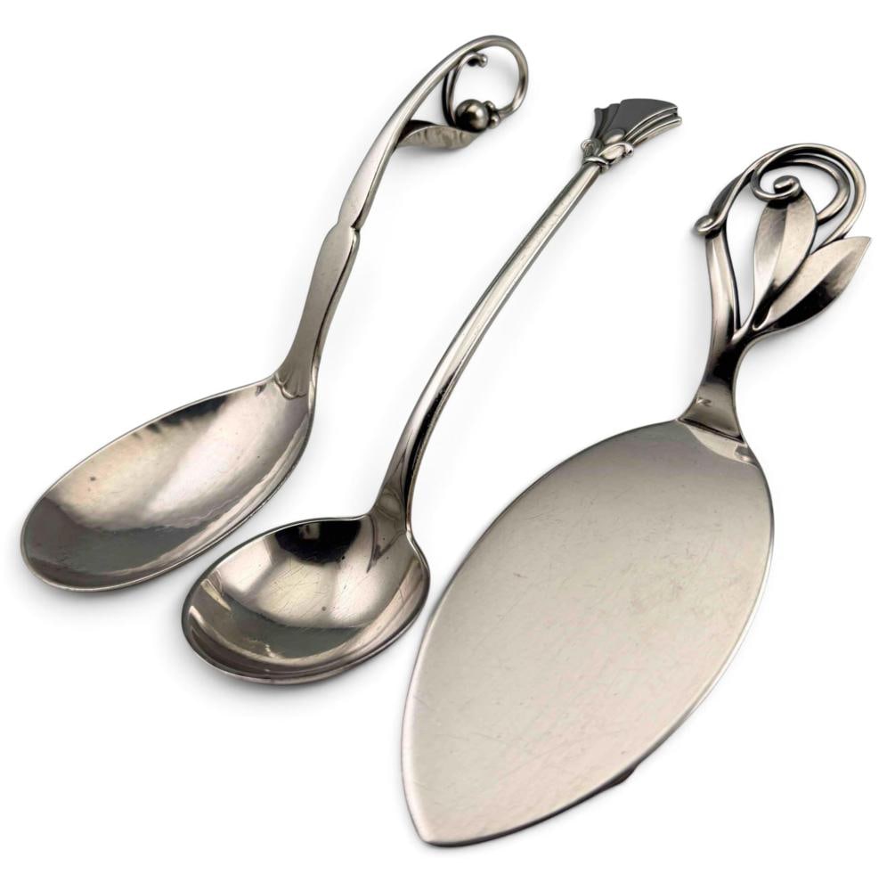 Danish Silver Serving Pieces, Including Georg Jensen (1 of 9)