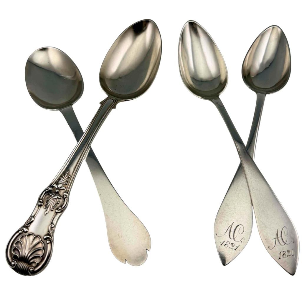 Grouping Of Silver Tablespoons (1 of 9)