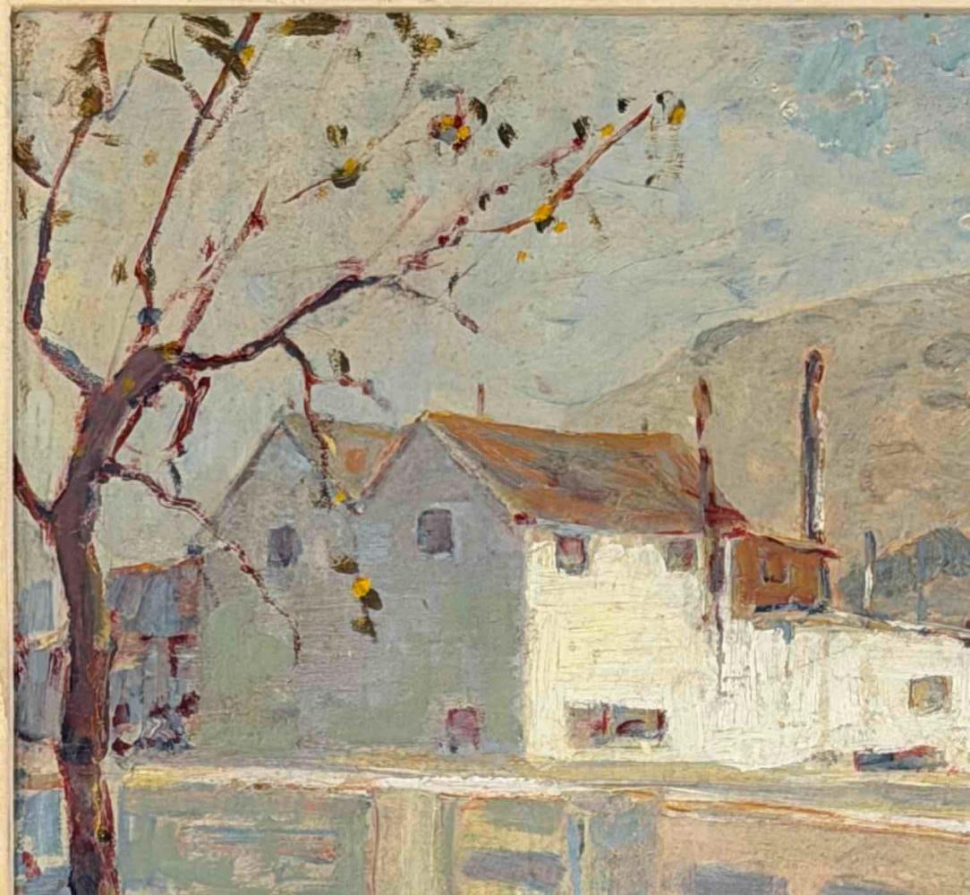 Selden Connor Gile (American, 1877-1947), Laundry Bridge, Oil On Board - 3