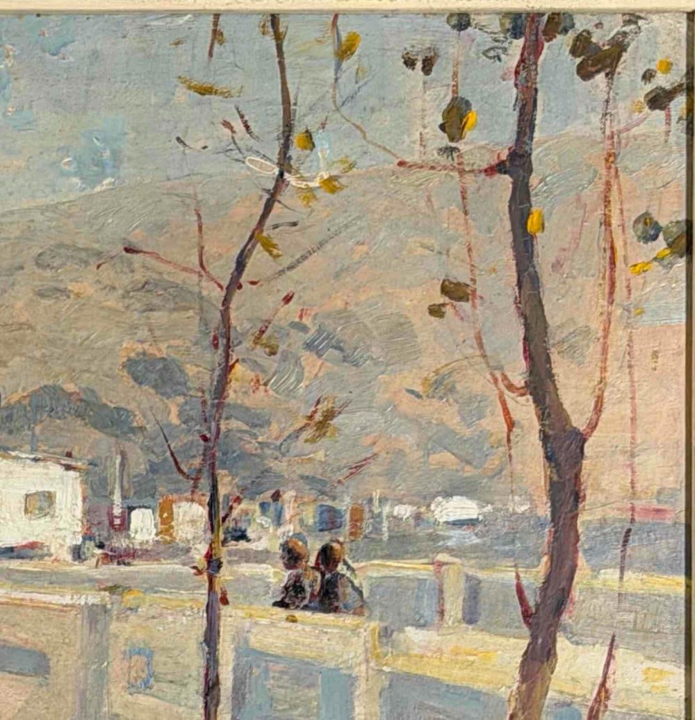 Selden Connor Gile (American, 1877-1947), Laundry Bridge, Oil On Board - 4