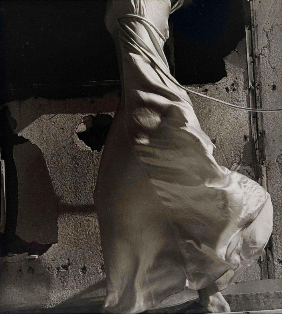 Susan Friedman (American, 20th/21st C.), Satin Dress In The Wind, Gelatin Silver Print (1 of 6)