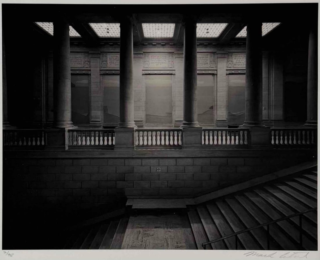 Mark Citret (American, b. 1949), Old Main #5, Five Skylights, Toned Gelatin Silver Print: Mark Citret (American, b. 1949), Old Main #5, Five Skylights, Toned Gelatin Silver Print on Vellum. Signed, titled, dated 1996, and editioned '2/45' in pencil in the margin. Mark Citret is a Californi