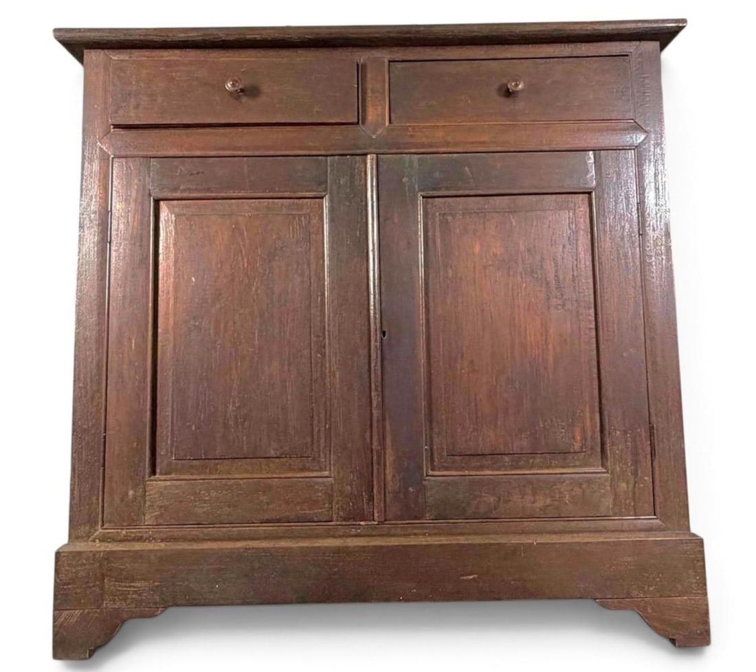 Provincial Paneled Wood Cupboard (1 of 14)