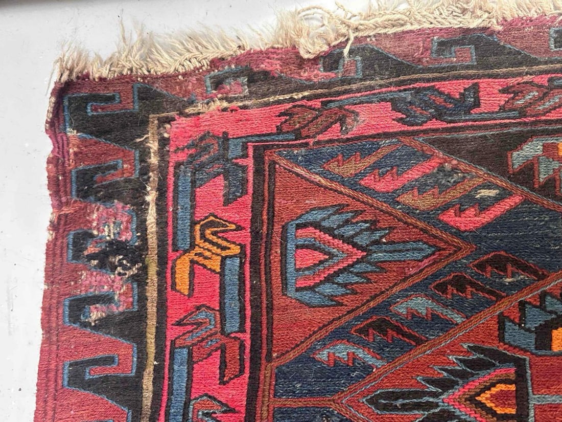 Large Older Flatweave Carpet - 11