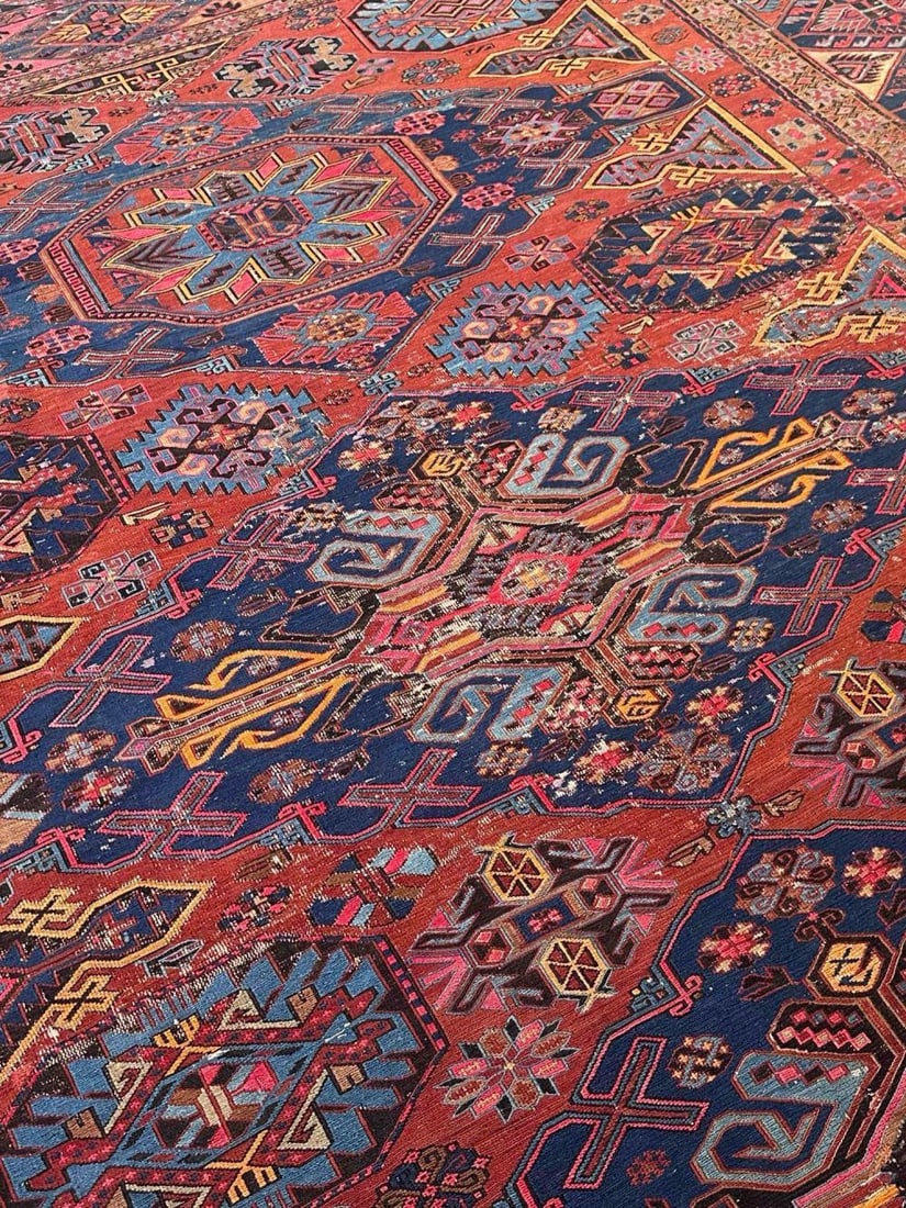 Large Older Flatweave Carpet - 13