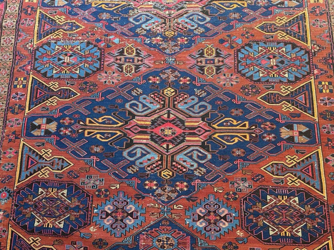 Large Older Flatweave Carpet - 7