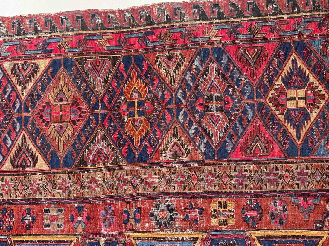 Large Older Flatweave Carpet - 8