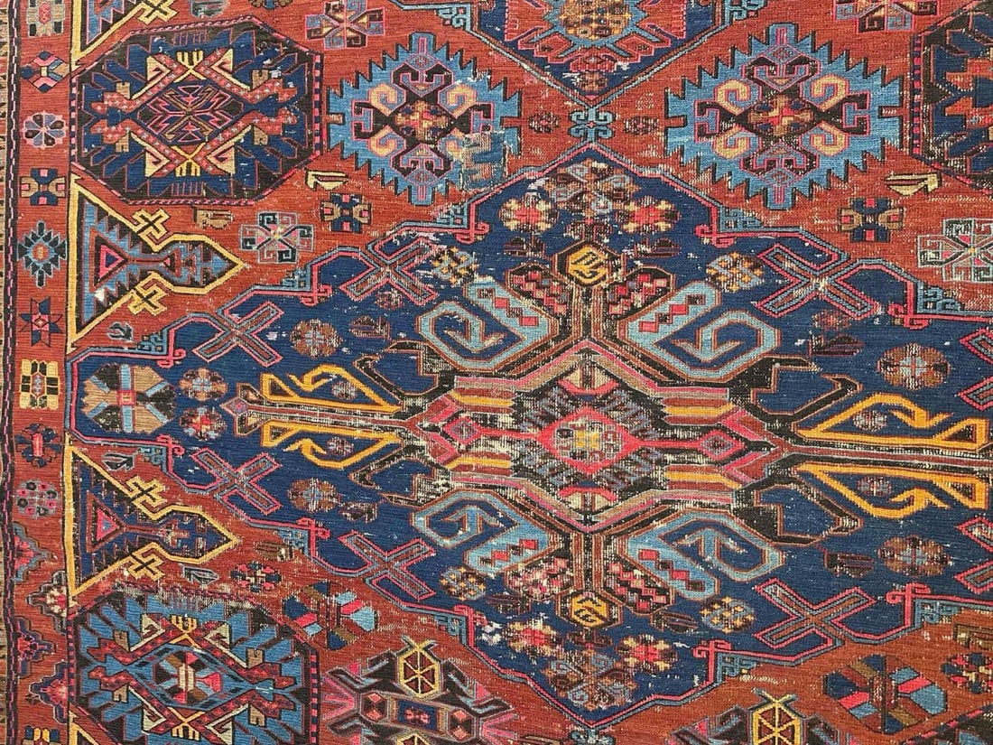 Large Older Flatweave Carpet - 9