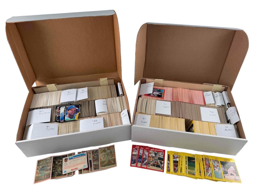 Lot Of Baseball Cards Including Fleer, Topps, Donruss, And More, 1980s-1990s (1 of 11)
