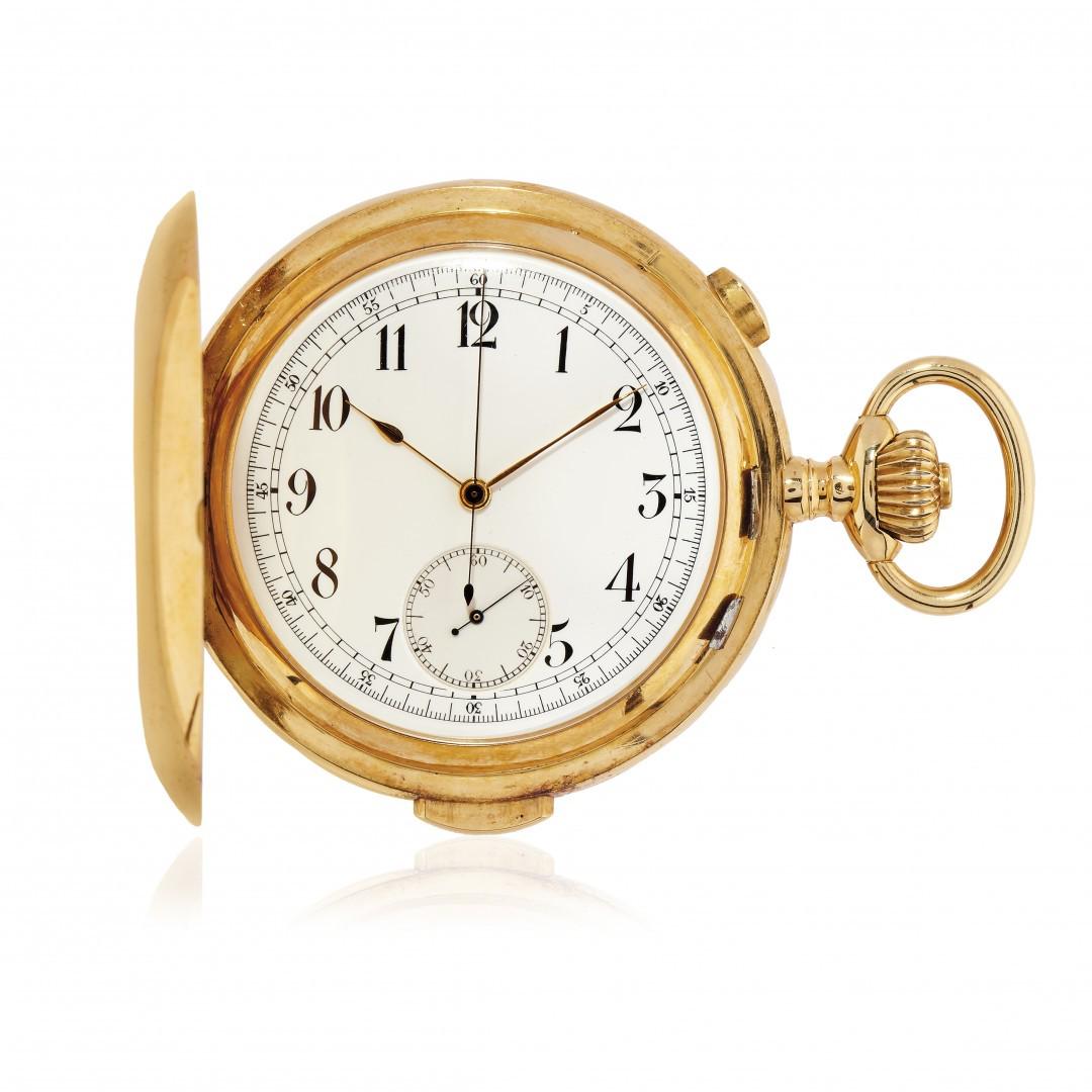 GOLD HUNTER CASE WITH CHRONOGRAPH AND MINUTE REPEATER (1 of 3)