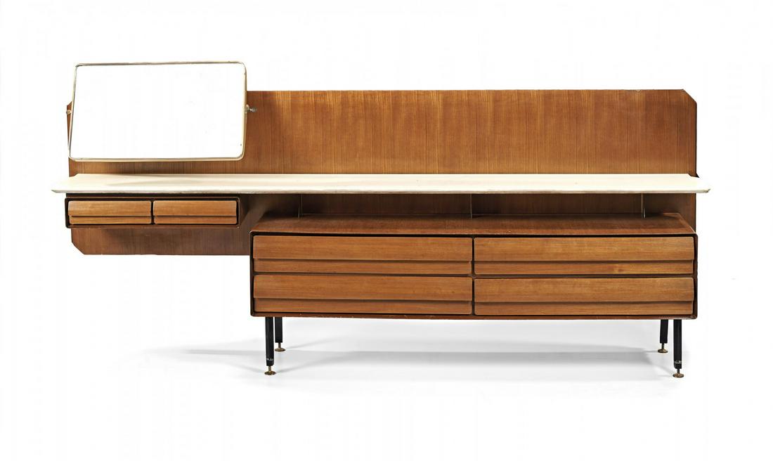 DASSI  Cabinet with drawers and mirror  1960s (1 of 1)