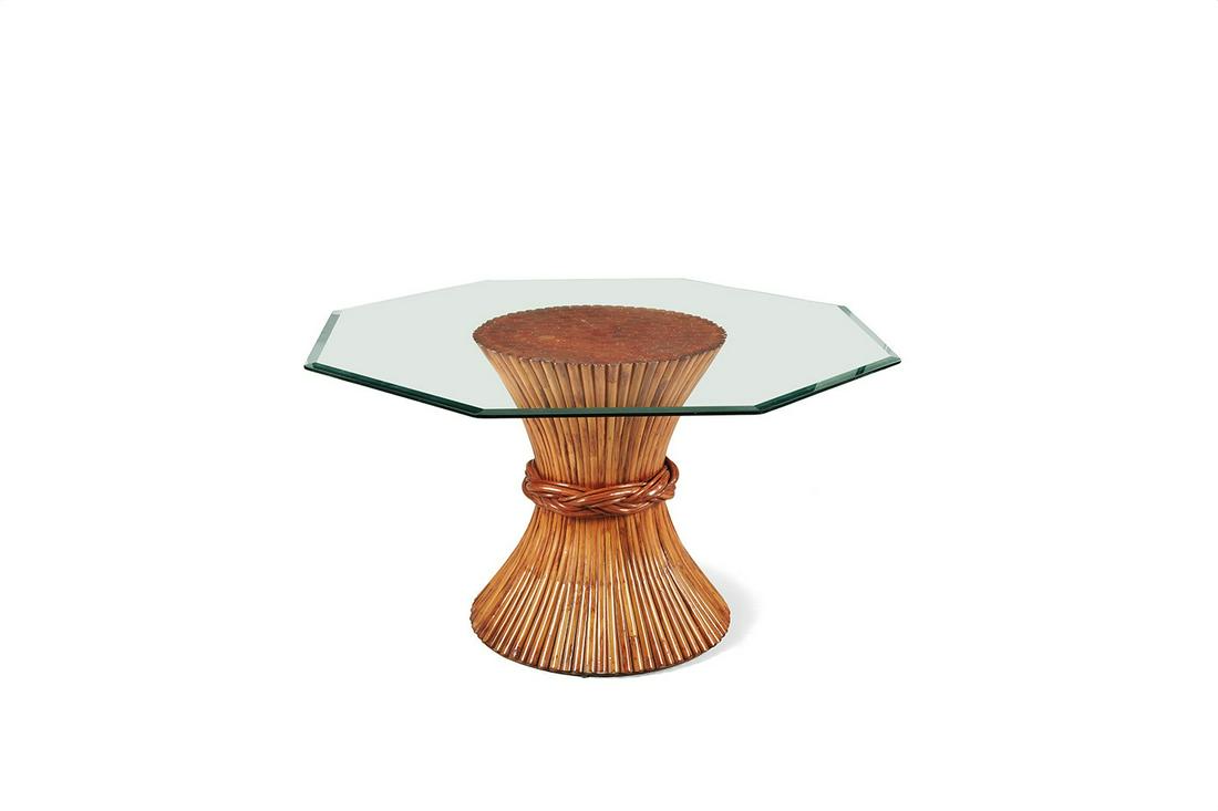 MCGUIRE Tavolo ottagonale  Anni '70  Octagonal table (1 of 1)