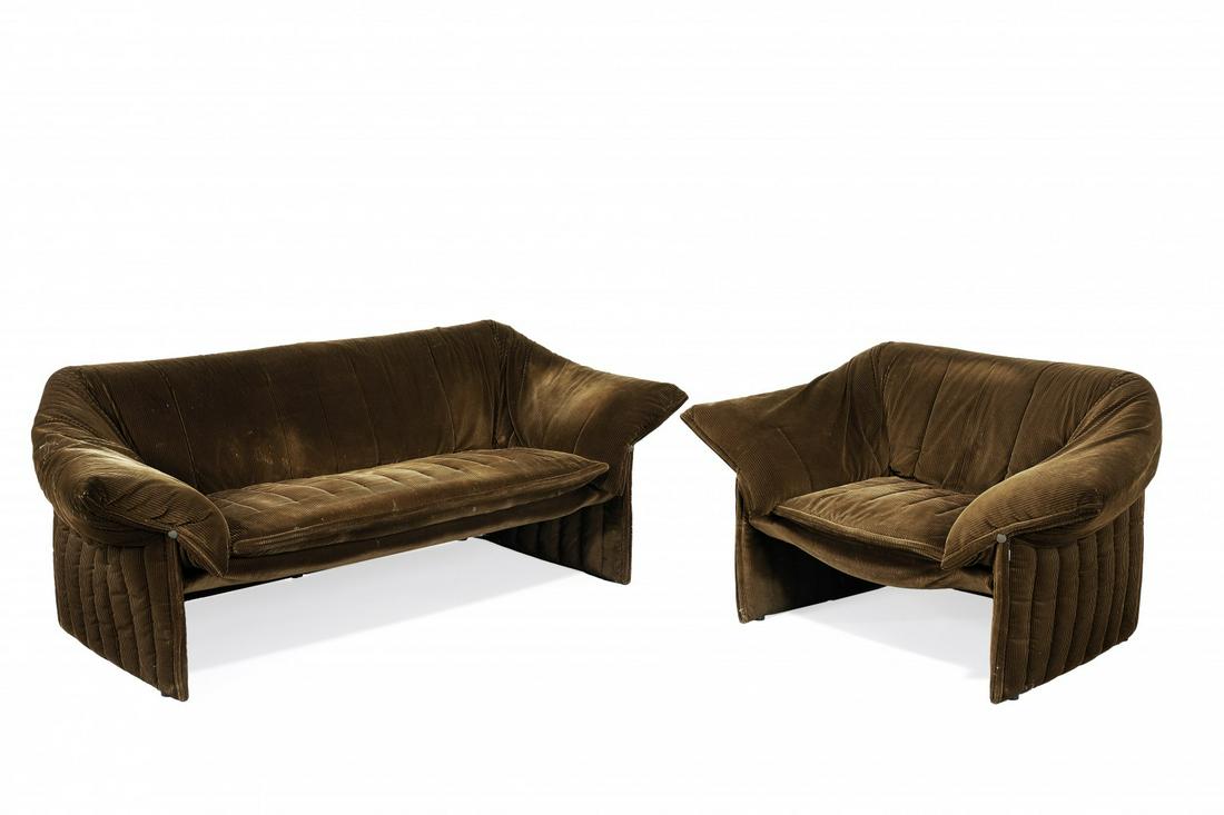 MARIO BELLINI Divano e poltrona serie 'Le Stelle' per (1 of 1)