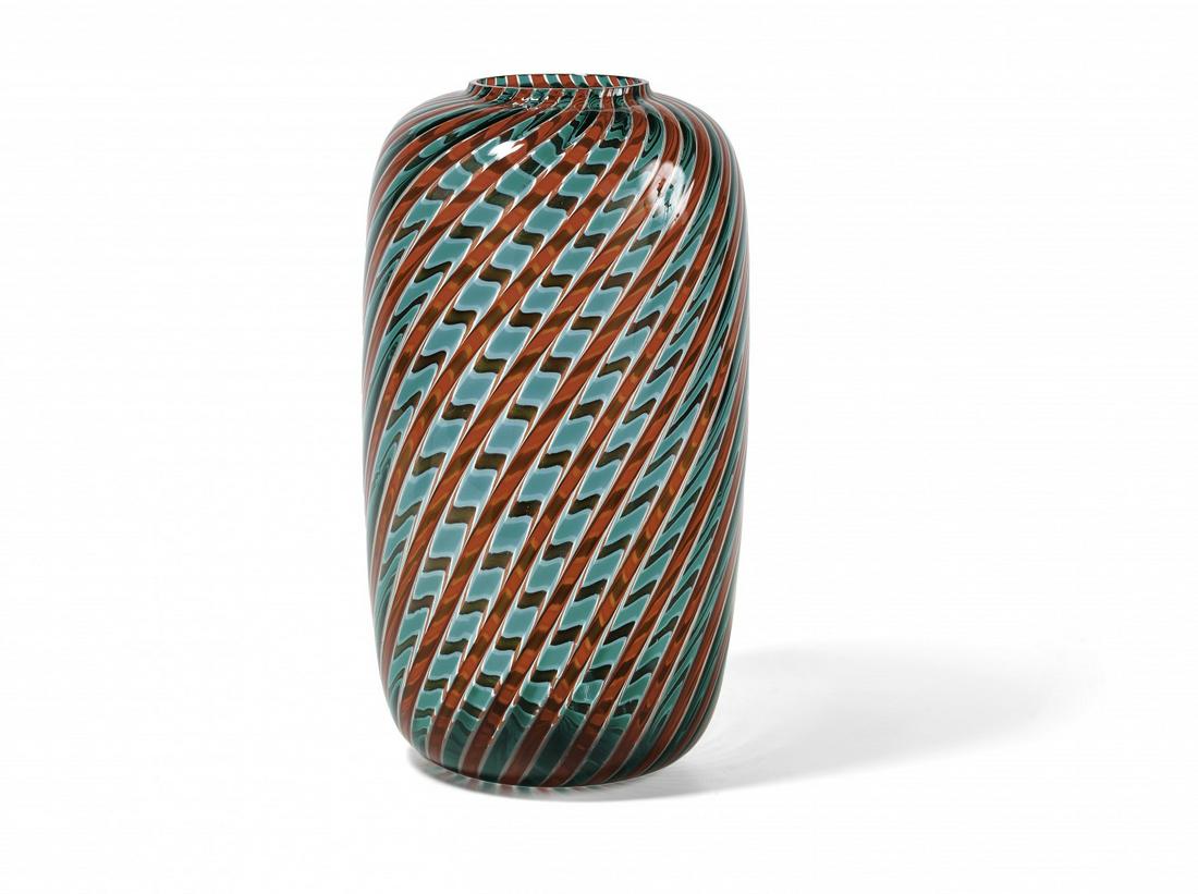 VENINI Vaso a canne ritorte  1984  'Canne ritorte' vase (1 of 1)