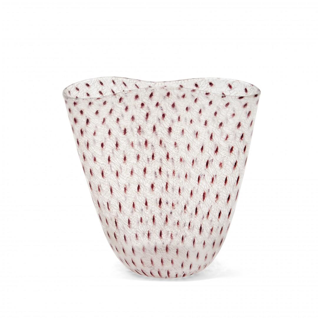 ARCHIMEDE SEGUSO  1909-1999 Vaso 'Merletto puntiforme' (1 of 1)
