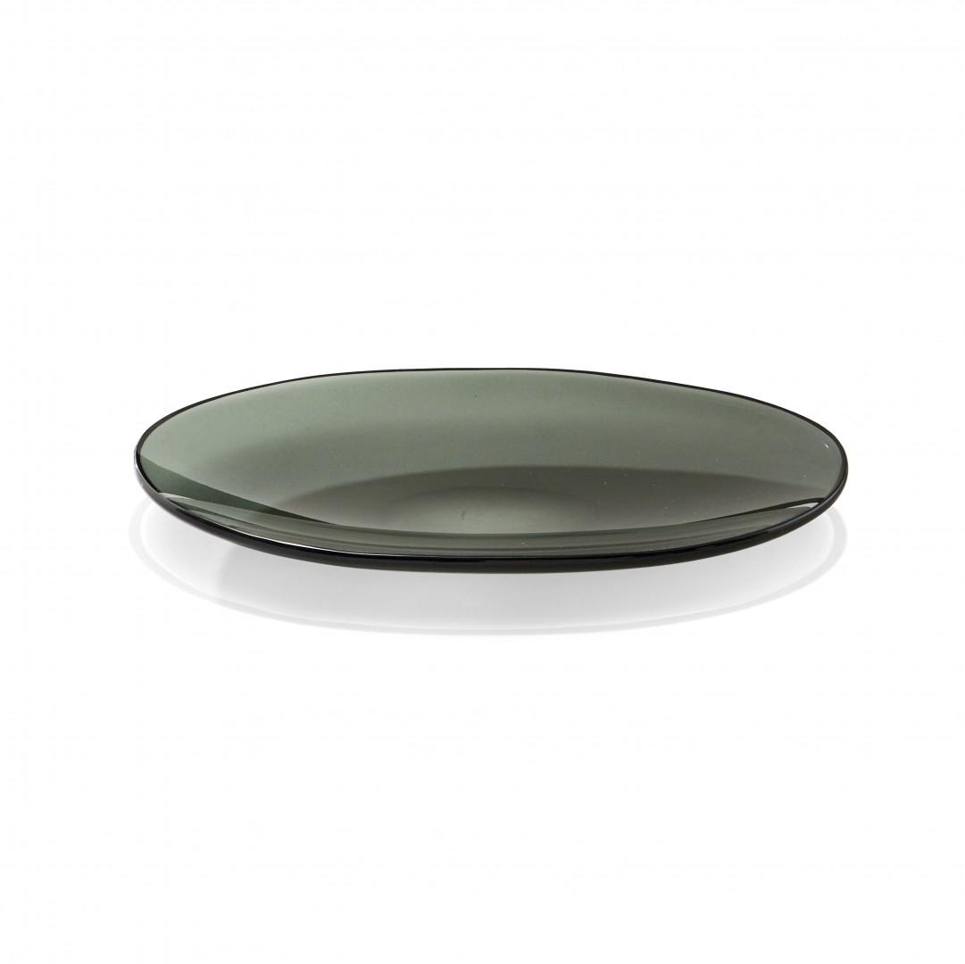 FONTANA ARTE Centrotavola Anni '70 Centerpiece 1970s: Vetro colorato curvato. Segni del tempo. 4,5 x 41,5 x 23,5 cm Colored bent glass. Wear. 1.77 x 16.34 x 9.25 in. TAGS: DESIGN