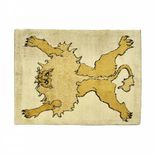 Tappeto 'Tapileo', produzione Paracchi per Arbo: R. GABETTI, A. ISOLA, G. DROCCO E L. RE Tappeto 'Tapileo', produzione Paracchi per Arbo 1970 Lana. Difetti e restauri. 200 x 250 cm 'Tapileo' carpet, made by Paracchi for Arbo 1970 Wool. Defects and r