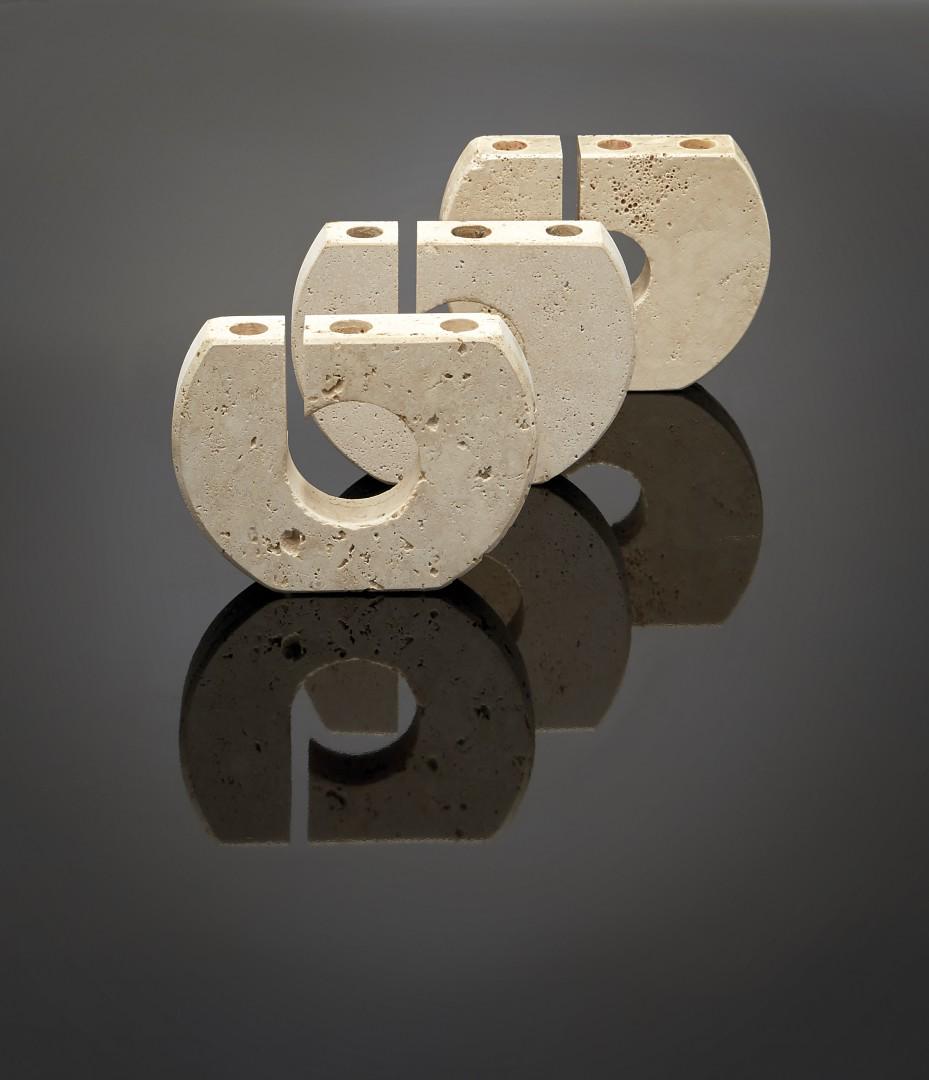 TRE PORTACANDELE  Italia, Anni '70  Three candle (1 of 1)