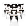 ICO PARISI (NELLO STILE DI) SEI SEDIE  ANNI '50  - SIX CHAIRS  1950S