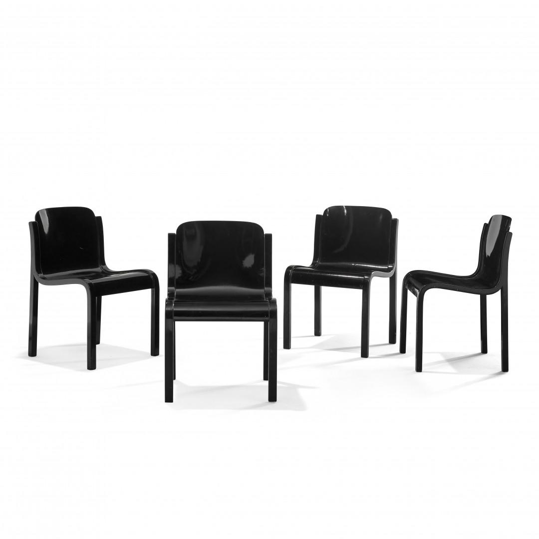CARLO BARTOLI Quattro sedie 'Mito' per T70 - Four 'Mito' chairs for T70 (1 of 1)