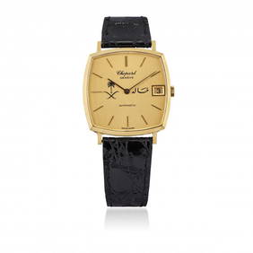 CHOPARD L.U.C REF. 2063 IN GOLD WITH SAUDI ARABIA CREST, 90s (1 of 3)