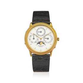 AUDEMARS PIGUET QUANTIEME PERPETUAL CALENDAR IN ORO REF. BA 5548, BOX AND PAPERS, MINT CONDITIONS, (1 of 6)