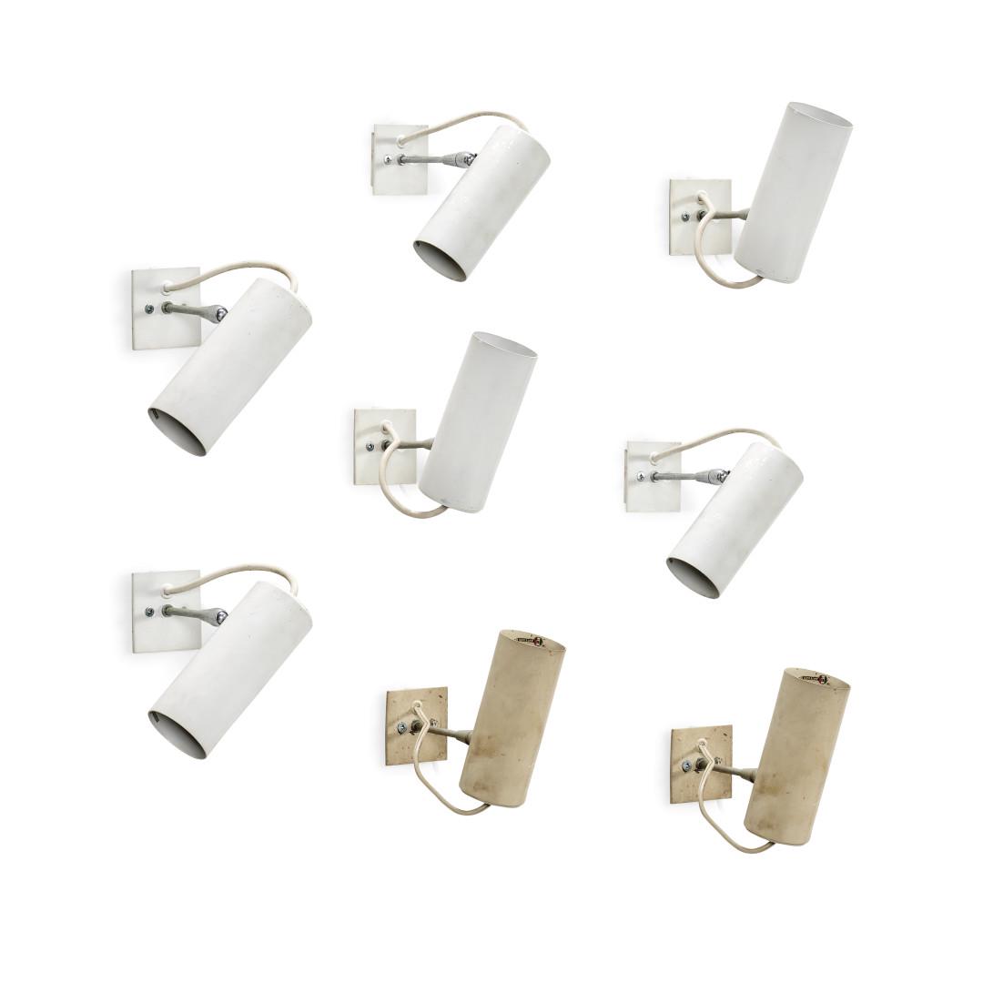 GINO SARFATTI  1912-1985 Eight '36' wall lamps for Arteluce (1 of 1)