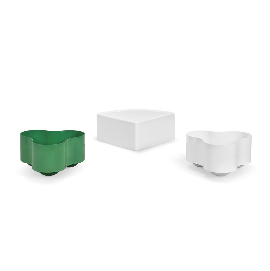 EZIO DIDONE E LIISI BECKMANN Two planters for Valenti and a corner one  1970s (1 of 1)