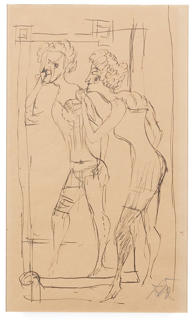 OTTO DIX  1891-1969 MÃ¤dchen am Spiegel  1920 (1 of 1)