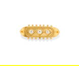 TRE SPILLE IN DIAMANTI E GEMME - THREE DIAMOND AND GEM-SET BROOCHES