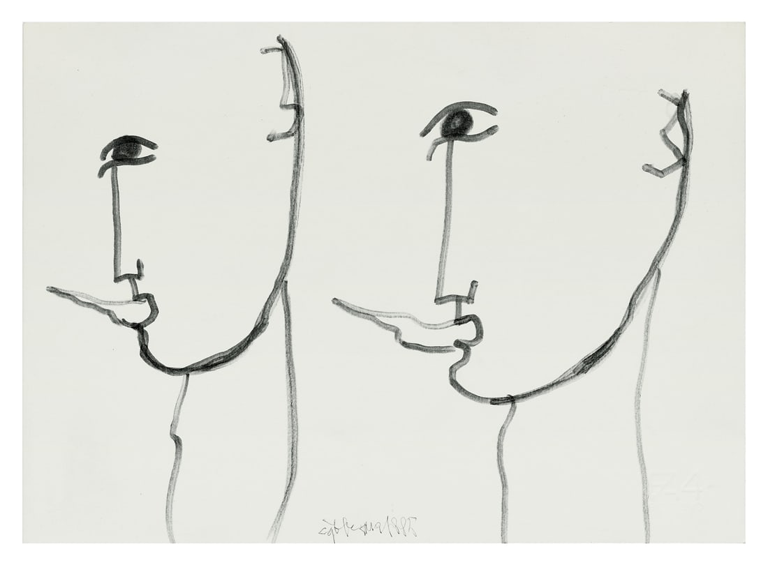 CAROL RAMA  1918-2015 Malelingue  1985  - CAROL RAMA  1918-2015 Malelingue  1985 (1 of 1)