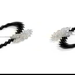 Spilla da cintura in onice nero e diamanti, cartier  - Black onyx and diamond belt brooch, cartier