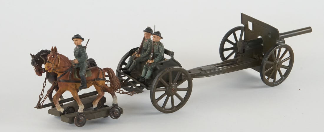 Traino cannone con Bersaglieri  - Horse-drawn cannon with Bersaglieri (1 of 1)