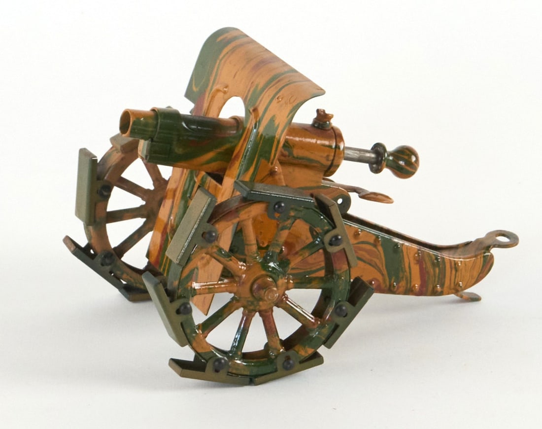 MARKLIN - MADE IN GERMANY Cannone di campagna Anni '30 - MARKLIN - MADE IN GERMANY Field gun 30s: in metallo. Buone condizioni. 15,00 cm - Tinplate. Good condition. 5.91 in.